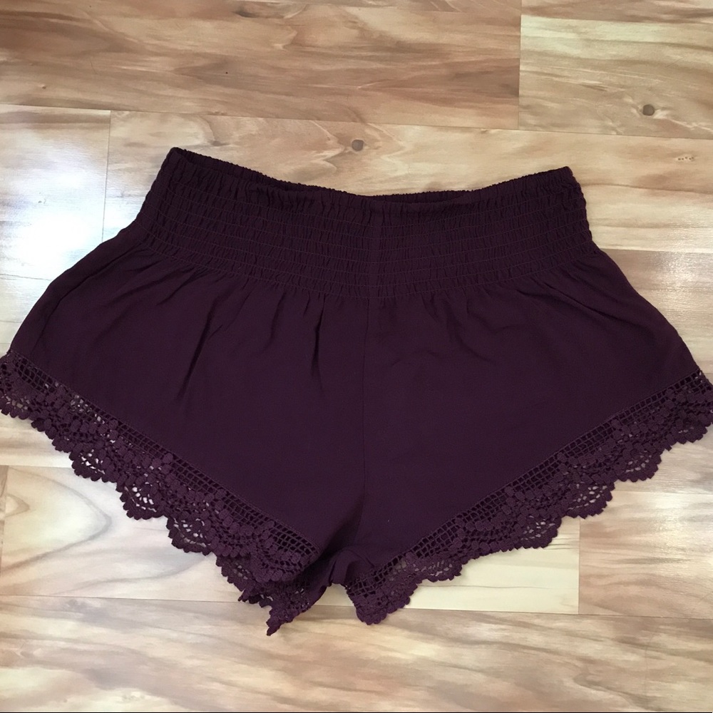 Maroon shorts